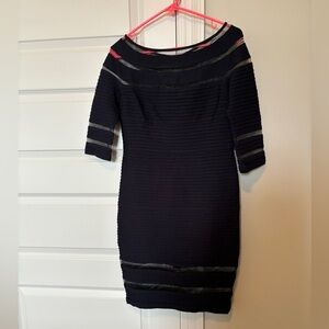 Tadashi Shoji Navy Dress.